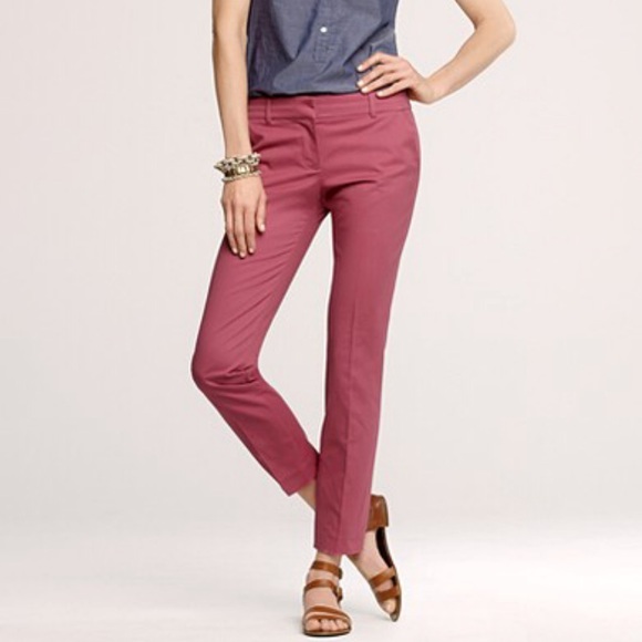 J. Crew Pants - J. Crew Cafe Capris Mauve Pink